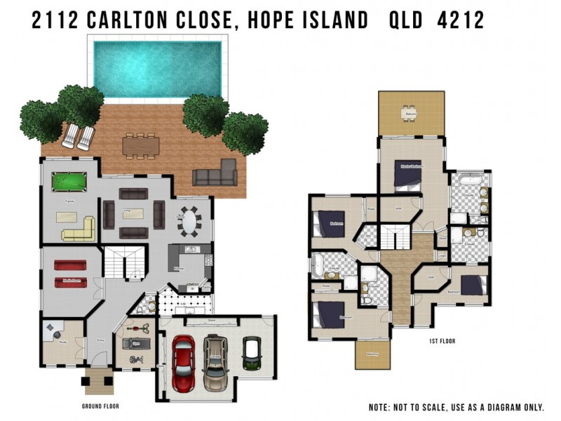 2112 Carlton Drive, Hope Island QLD 4212 Floorplan
