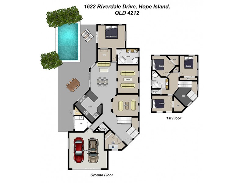 1622 Riverdale Drive, Hope Island QLD 4212 Floorplan