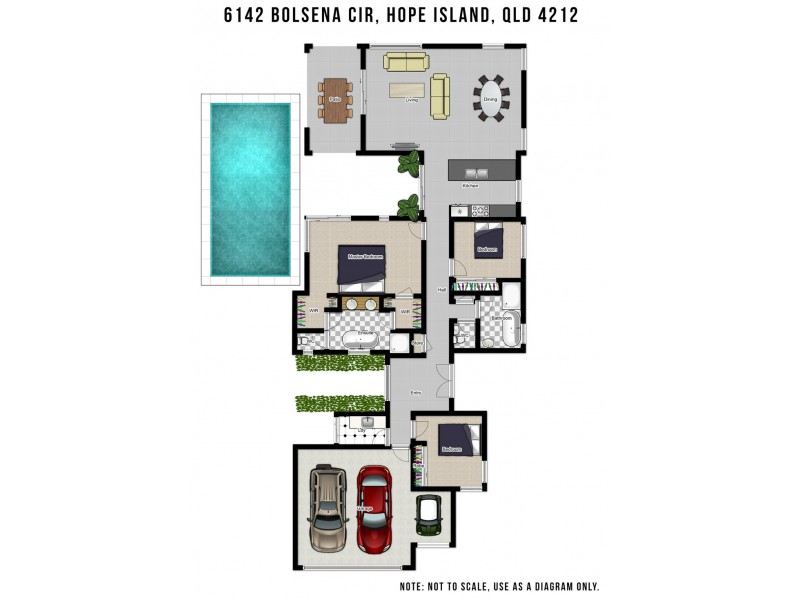 6142 Bolsena Circuit, Hope Island QLD 4212 Floorplan