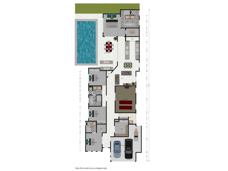 9125 Peter Senior Drive, Hope Island QLD 4212 Floorplan