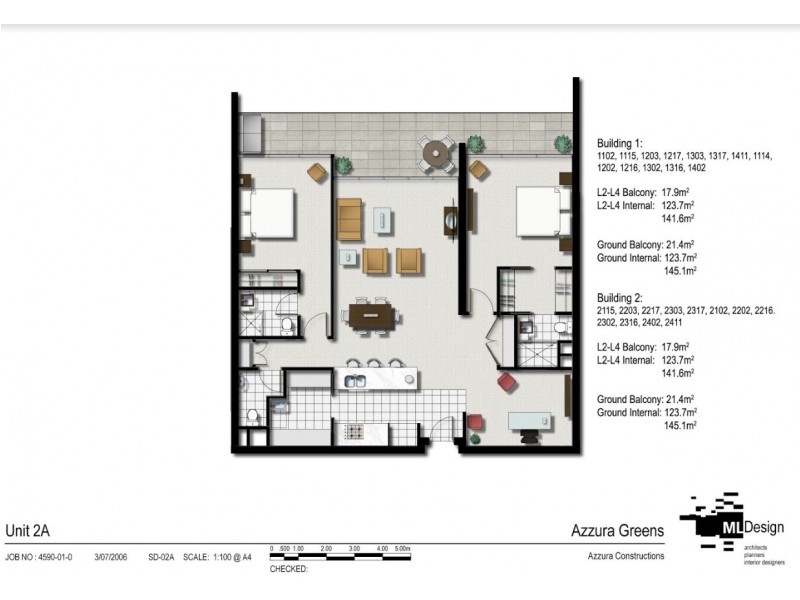 1316/2 Activa Way, Hope Island QLD 4212 Floorplan