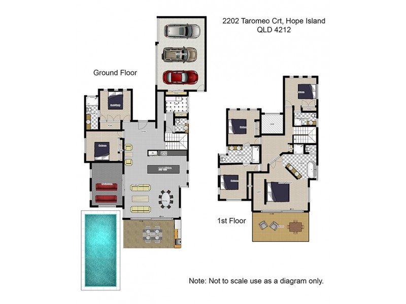 2202 Taromeo Court, Hope Island QLD 4212 Floorplan