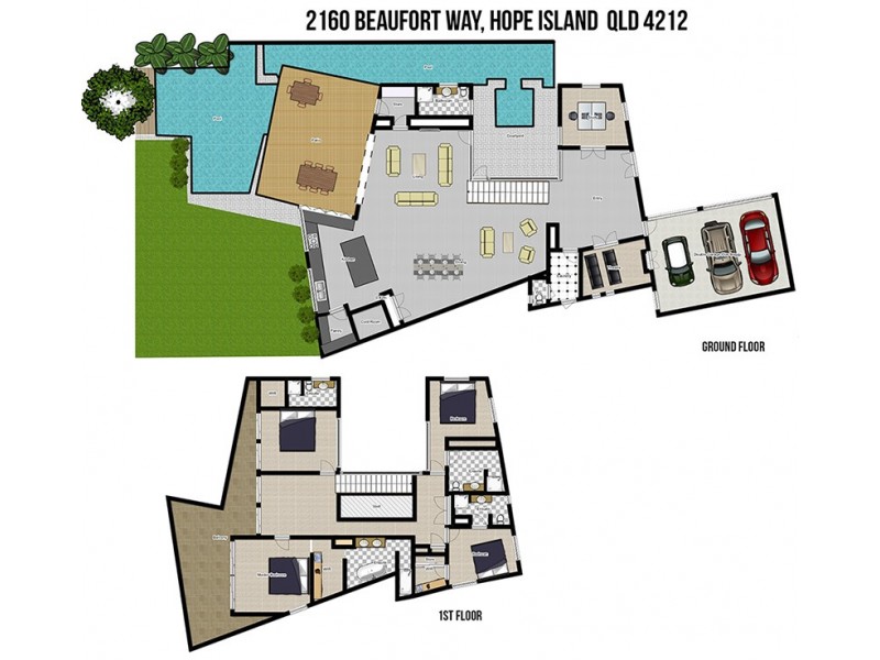 2160 Beaufort Way, Hope Island QLD 4212 Floorplan