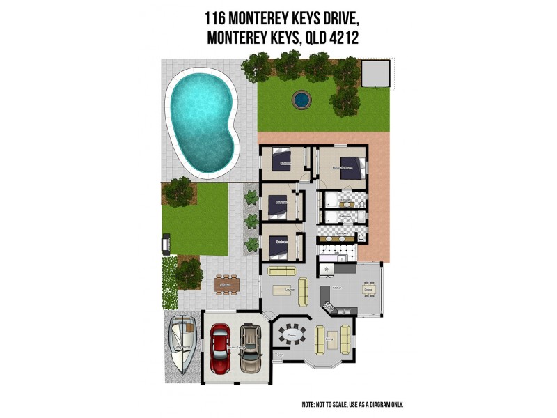 116 Monterey Keys Drive, Helensvale QLD 4212 Floorplan