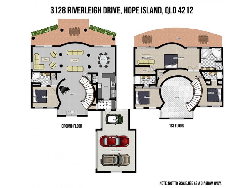 3128 Riverleigh Drive, Hope Island QLD 4212 Floorplan