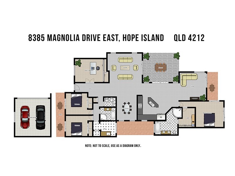 8385 Magnolia Drive East, Hope Island QLD 4212 Floorplan