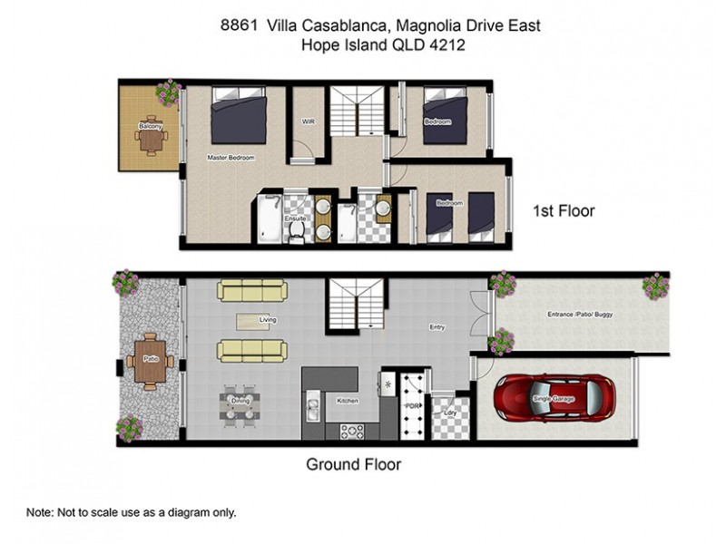 8861 Magnolia Drive East, Hope Island QLD 4212 Floorplan