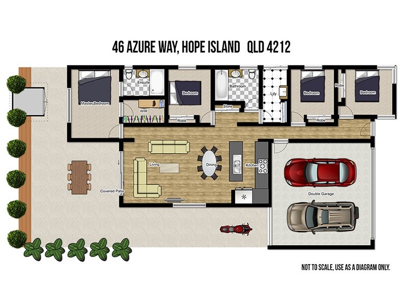 46 Azure Way, Hope Island QLD 4212 Floorplan