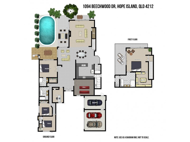 1094 Beechwood Drive, Hope Island QLD 4212 Floorplan