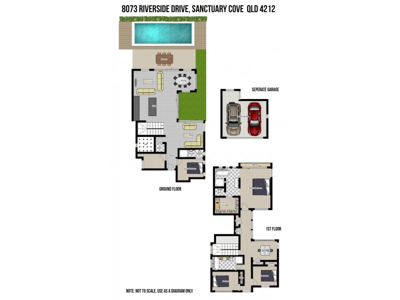 8073 Riverside Drive, Sanctuary Cove QLD 4212 Floorplan