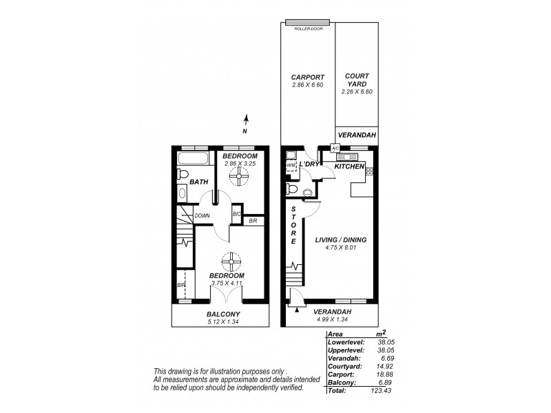 2/144 Port Road, Alberton SA 5014 Floorplan