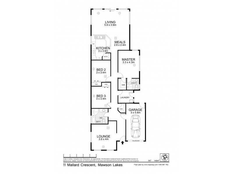 11 Mallard Crescent, Mawson Lakes SA 5095 Floorplan