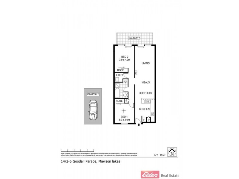 14/2-6 Goodall Parade, Mawson Lakes SA 5095 Floorplan