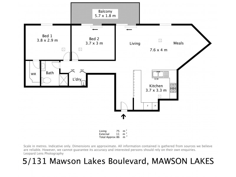 5/131 Mawson Lakes Boulevard, Mawson Lakes SA 5095 Floorplan