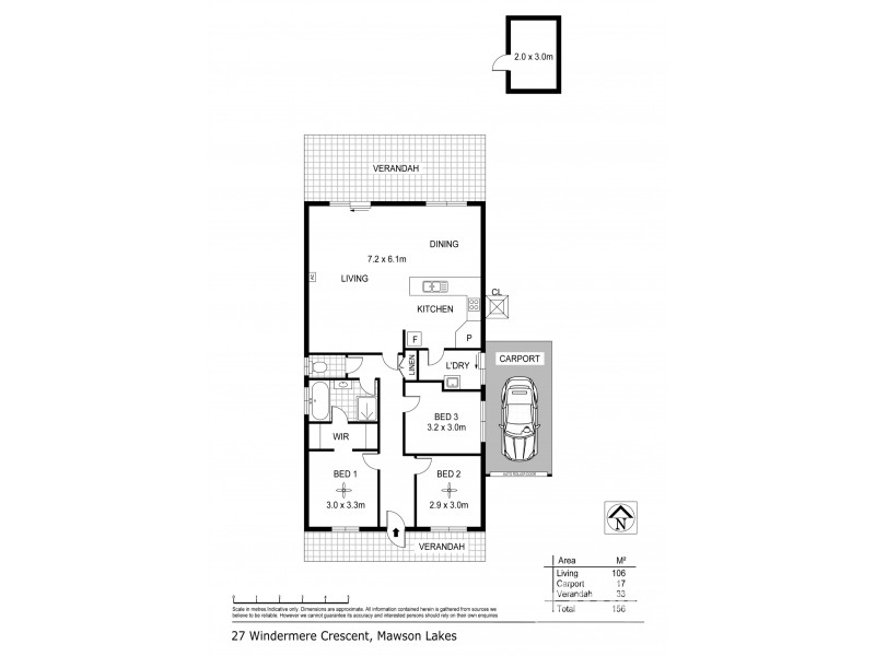 27 Windermere Crescent, Mawson Lakes SA 5095 Floorplan