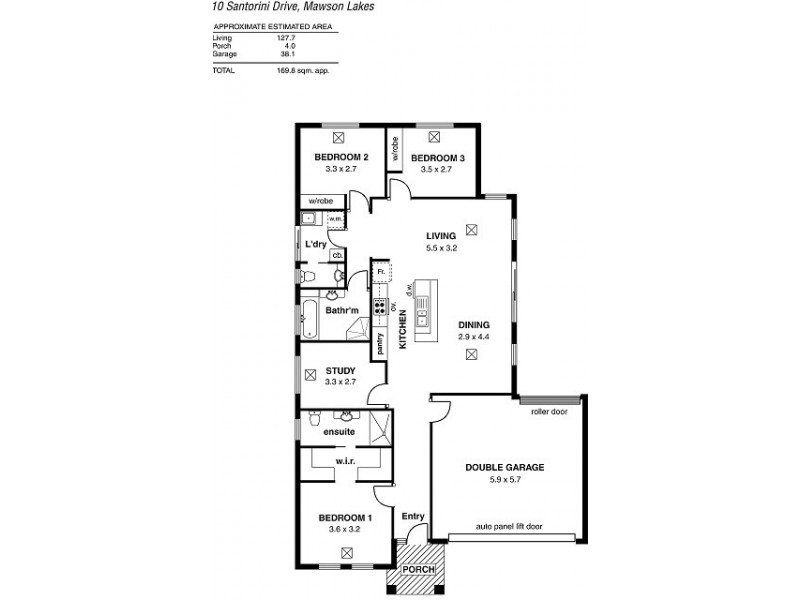 10 Santorini Walk, Mawson Lakes SA 5095 Floorplan