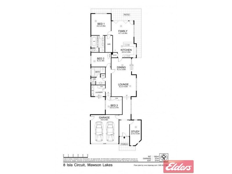 8 Isla Circuit, Mawson Lakes SA 5095 Floorplan