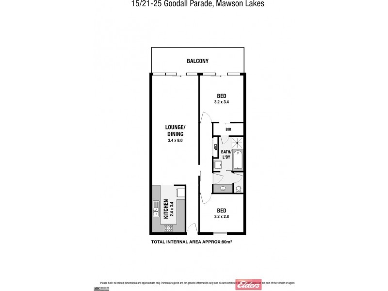 15/21-25 Goodall Parade, Mawson Lakes SA 5095 Floorplan