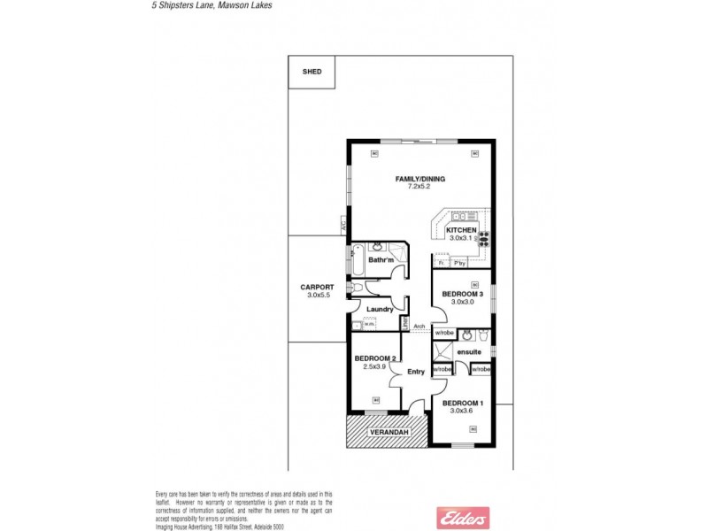 5 Shipsters Lane, Mawson Lakes SA 5095 Floorplan