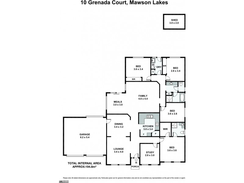 10 Grenada Court, Mawson Lakes SA 5095 Floorplan