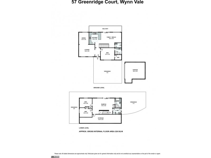 57 Greenridge Court, Wynn Vale SA 5127 Floorplan