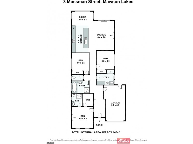 3 Mossman Street, Mawson Lakes SA 5095 Floorplan