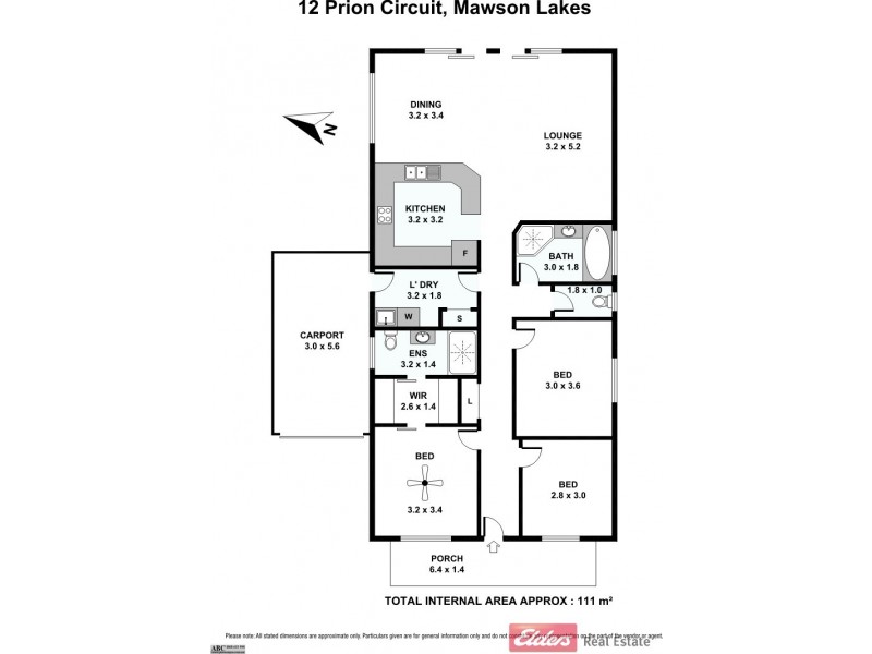 12 Prion Circuit, Mawson Lakes SA 5095 Floorplan