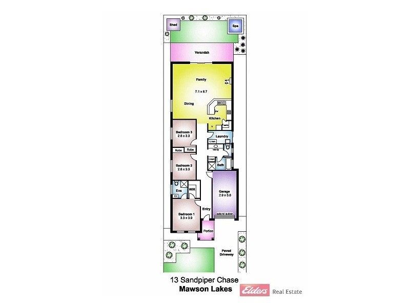 13 Sandpiper Chase, Mawson Lakes SA 5095 Floorplan