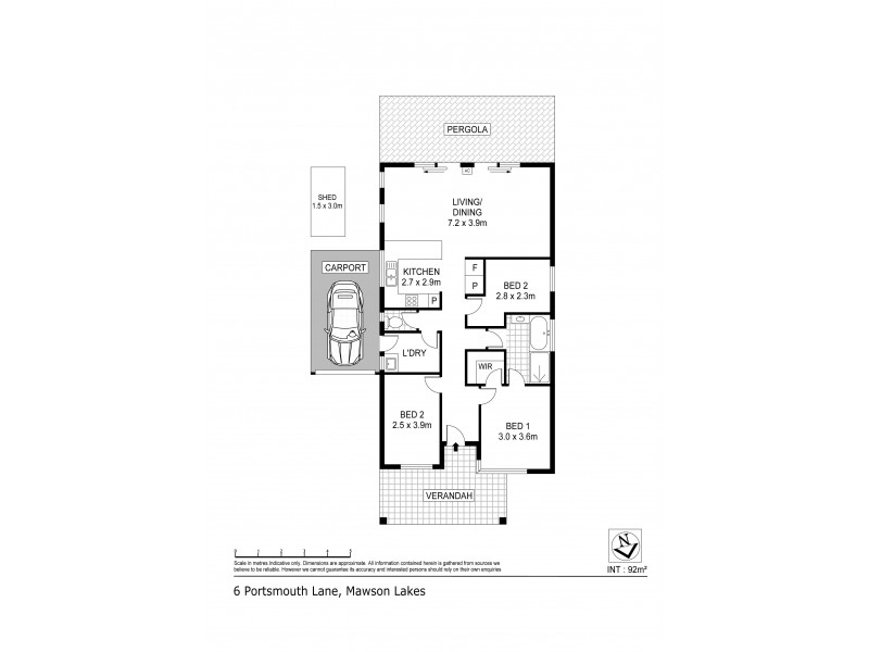 6 Portsmouth Lane, Mawson Lakes SA 5095 Floorplan