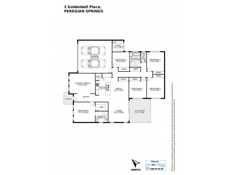 2 Goldenbell Place, Peregian Springs QLD 4573 Floorplan