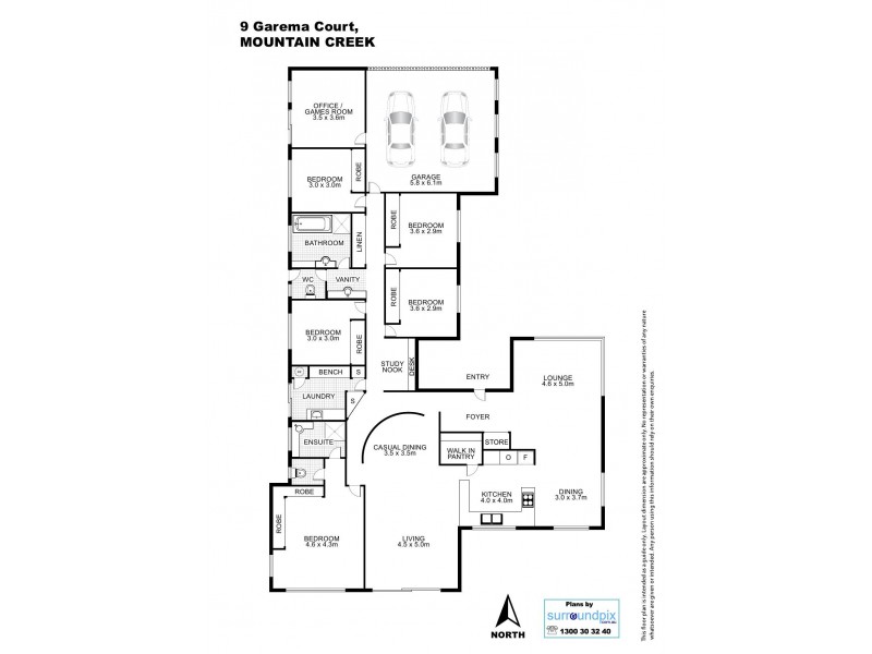 9 Garema Court, Mountain Creek QLD 4557 Floorplan