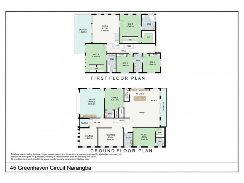 45 Greenhaven Circuit, Narangba QLD 4504 Floorplan