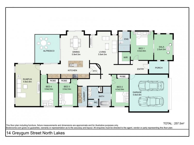 14 Greygum Street, North Lakes QLD 4509 Floorplan
