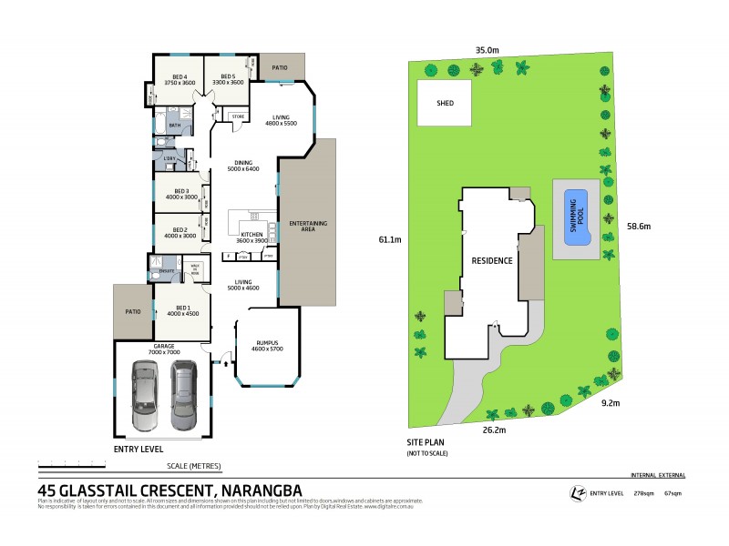 45 Glasstail Crescent, Narangba QLD 4504 Floorplan