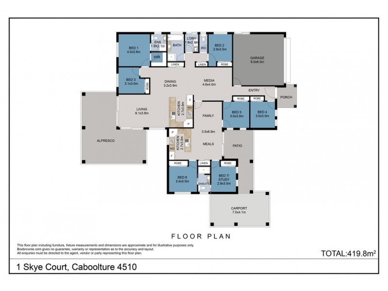 1 Skye Court, Caboolture QLD 4510 Floorplan