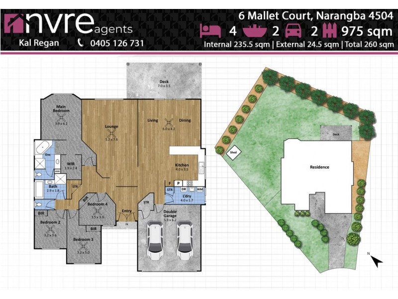 6 Mallet Court, Narangba QLD 4504 Floorplan