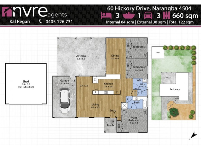 60 Hickory Drive, Narangba QLD 4504 Floorplan
