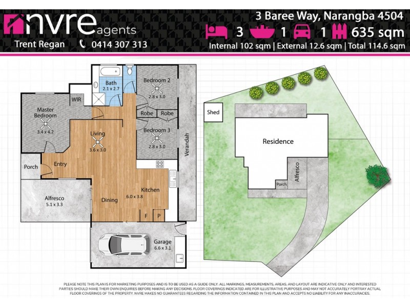 3 Baree Way, Narangba QLD 4504 Floorplan
