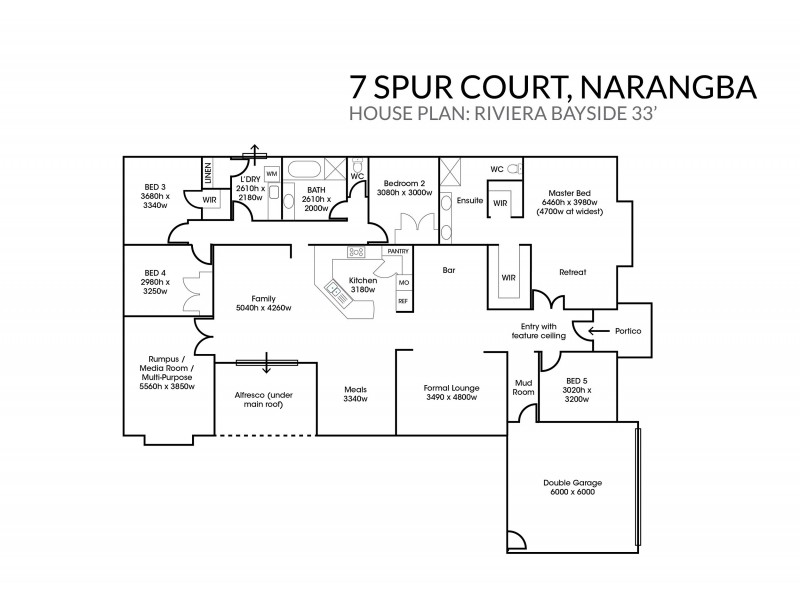 7 Spur Court, Narangba QLD 4504 Floorplan