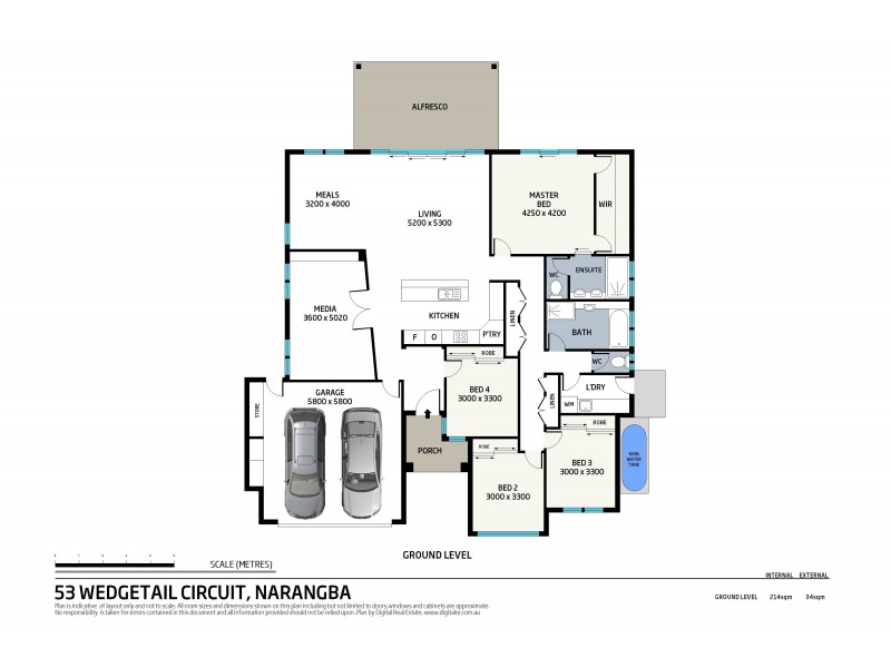 53 Wedgetail Circuit, Narangba QLD 4504 Floorplan
