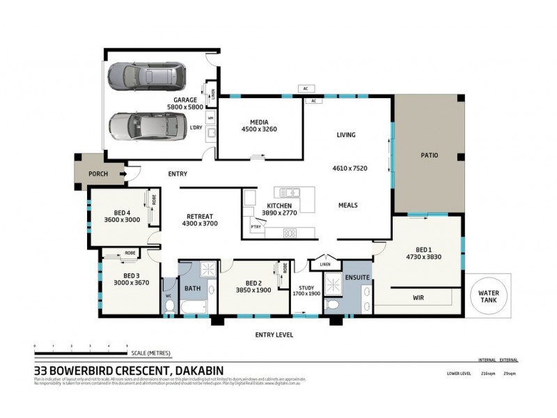 33 Bowerbird Crescent, Dakabin QLD 4503 Floorplan