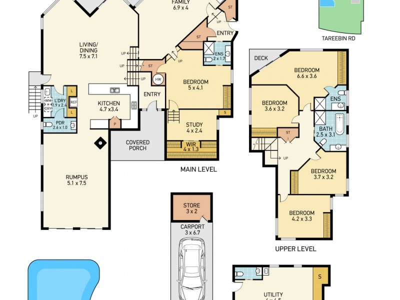 36 Tareebin Road, Nelson Bay NSW 2315 Floorplan