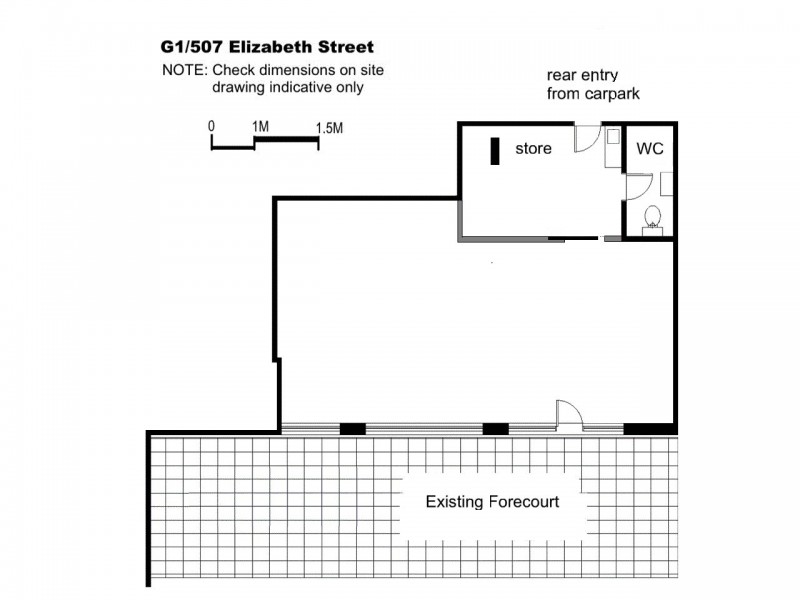 G01/507 Elizabeth Street, Surry Hills NSW 2010 Floorplan