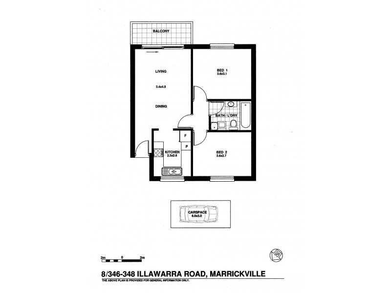 8/346-348 Illawarra Road, Marrickville NSW 2204 Floorplan