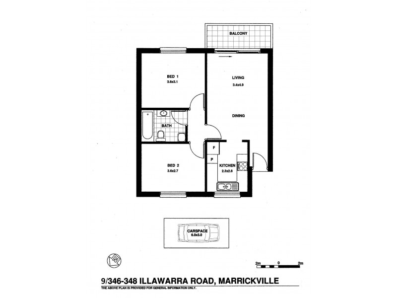 9/346-348 Illawarra Road, Marrickville NSW 2204 Floorplan