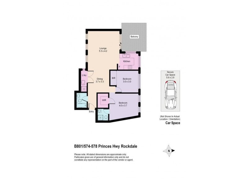 B801/572-578 Princes Highway, Rockdale NSW 2216 Floorplan