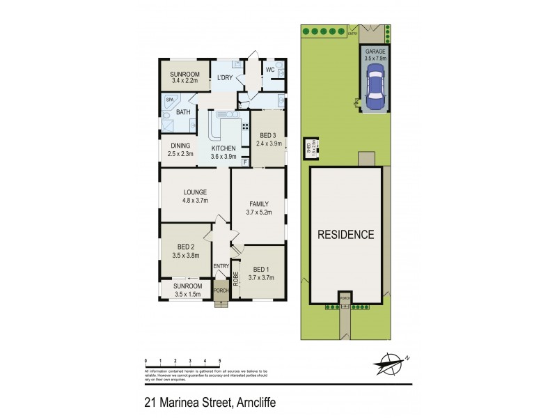 21 Marinea Street, Arncliffe NSW 2205 Floorplan