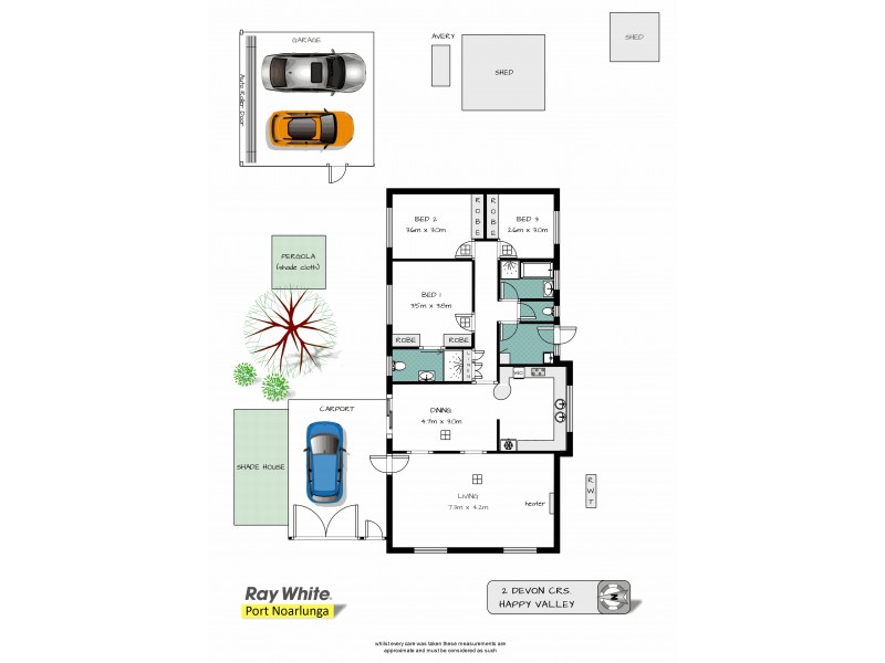 2 Devon Crescent, Happy Valley SA 5159 Floorplan