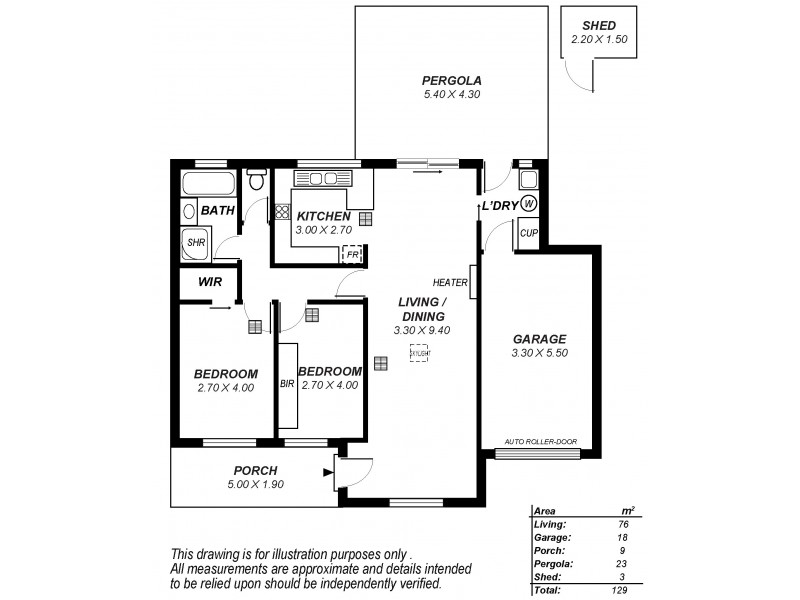 Unit 3, No. 2 Bohun Place, Moana SA 5169 Floorplan