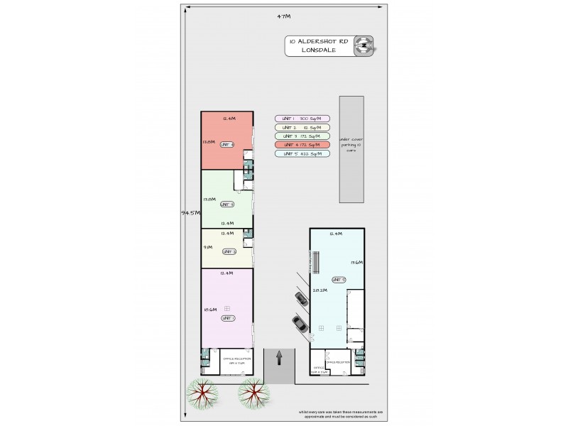Unit 1, 10 Aldershot Road, Lonsdale SA 5160 Floorplan